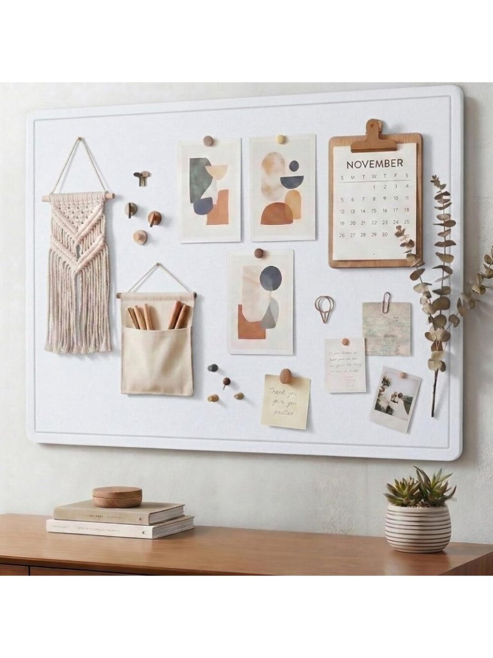 AKTOP Bulletin Board, 24" x 36" Foldable Felt Notice Pin Board